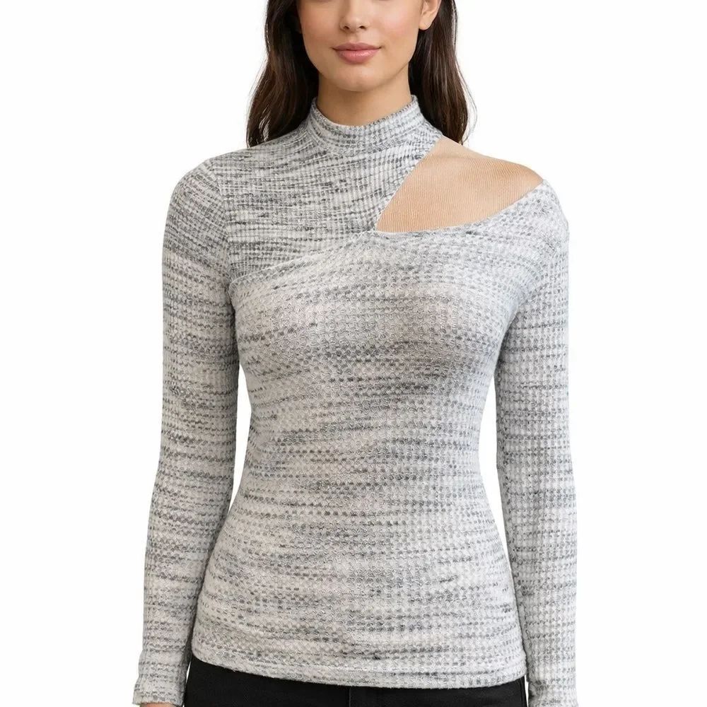 South Moon Under Grey Cut Out Sweater Size XS Read Description